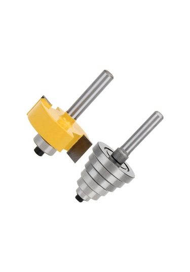 Tangshopping Çoklu Derinlikler Için 6 Rulmanlı 1/4 Inç Şaftlı Freze Ucu