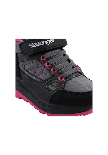 Slazenger KESHA Çocuk Cırt Cırtlı Siyah / Fuşya Bot
