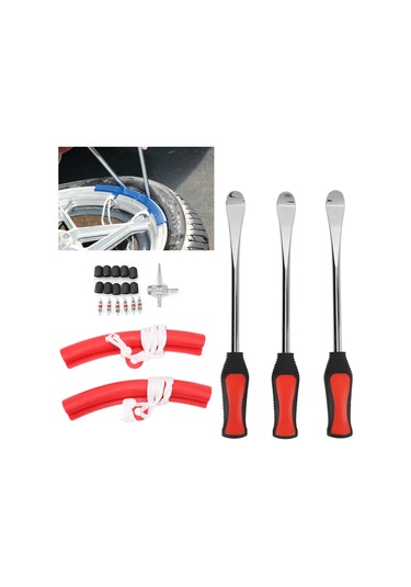 Maiyame Motosiklet, Bisiklet Ve Atv Lastik Tamiri Araç Seti - Kaliteli Krom Vanadyum Çelikten Yapılmış, Ergonomik Tasarım, Kolay Kullanıma Uygun