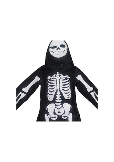 Suntek Grim Reaper Kostüm Cadılar Bayramı Kafatası M