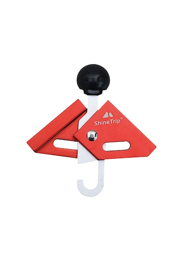 Tenfowee Alüminyum Kamp Çadır Çubuğu Ucu Kapağı - 6mm Çubuklar İçin, 90 Derece Ayarı, Kayma Engeli Toprak Pinleri, Kırmızı Kırmızı