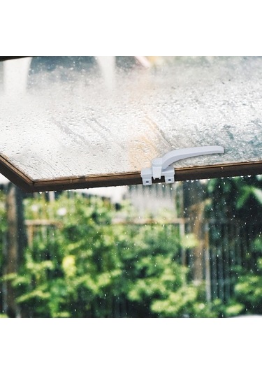 Trendooze Homyl Pencere Kolları Beyaz Kanat Kilitleme Kapılar İçin Sağ