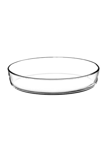 Oval Borcam Tepsi - 2400cc Açık Gri