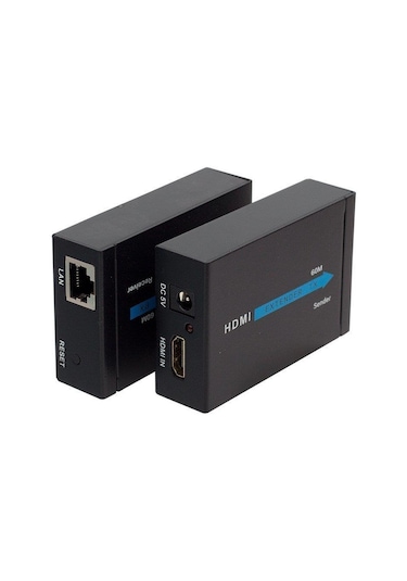 Powermaster Hdmi To Rj45 Cat6 Extender 60Metre Uzatıcı Pm 18232
