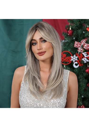 Kadın Cosplay Peruk Şenlikli Parti Kıvırcık Peruk Gerçekçi Dalgalı Peruk Doğal Görünümlü Peruk Kadınlar İçin