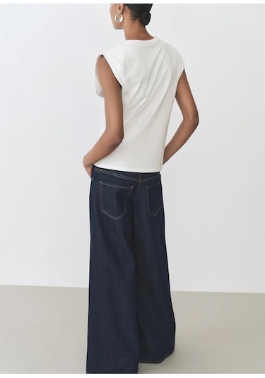 Mango Tişört 411957375 Beyaz