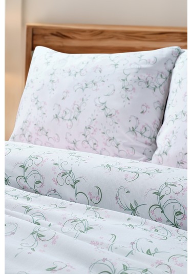 Almira Cotton Feel Nevresim Takımı Tek Kişilik Beyaz