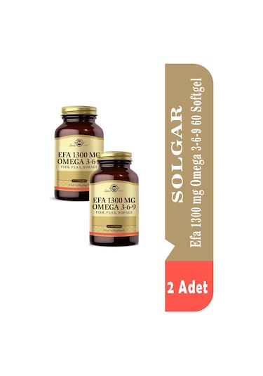 Solgar Efa 1300 Mg Omega 3-6-9 2 x 60 Softgel