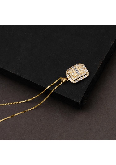 Baget Tasarımlı 14 Ayar Spor Altın Kolye