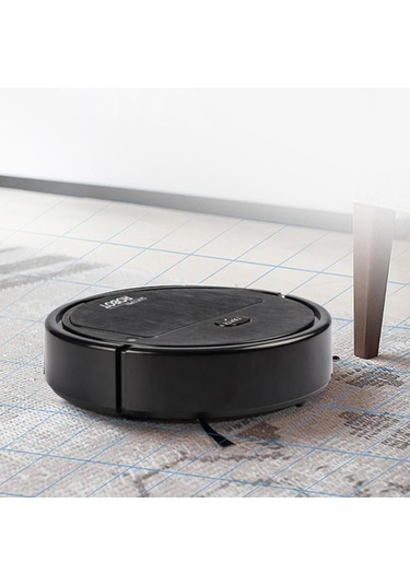 Suntek 4'ü 1 Arada Robot Süpürge Usb Şarjı Ev Evcil Siyah