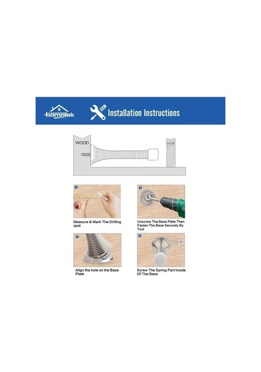 Chuangyinshop Beyaz 2'li Paket Siyah Kapı Stoperi, 3-1/8" Heavy Duty Esnek Kapı Bumperı