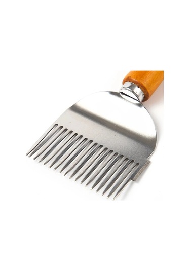 Zyzqstore 1 Adet Ahşap Saplı Arıcı Bal Kesici Tarak Bal Pin İğne Bal Bıçak
