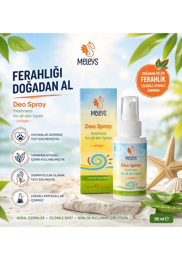 Meleys Vücut ve Genital Bölge Spreyi Unisex 50 ML