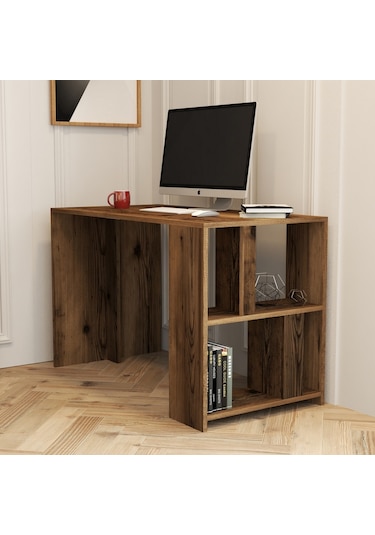 Variant Lima Çalışma Masası Ve Kitaplık Takımı - Ceviz / Ceviz