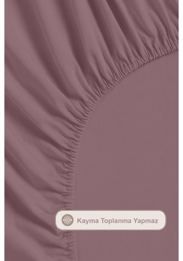 Elart Lara Nevresim Takımı Çift Kişilik Lastikli Çarşaf %100 Pamuk Ranforce Fırfırlı 200x220 Cm Gülkurusu Gülkurusu