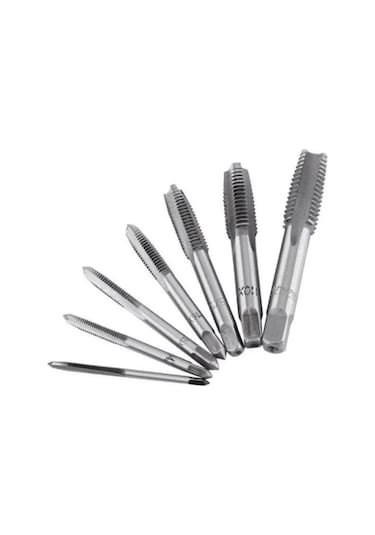 Klavuz Açma Seti+kol M3-m4-m5-m6-m8-m10-m12 Metrik Diş Açma Klavuzları