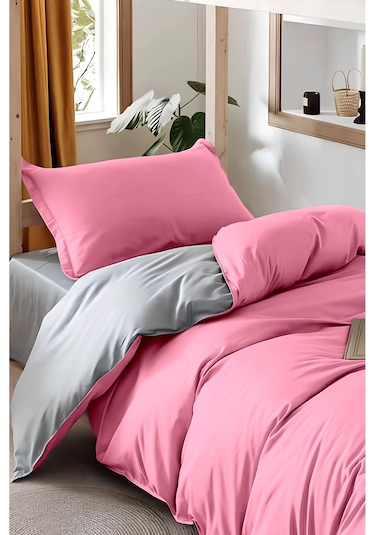 Always Çarşafı Lastikli Çift Taraflı Tek Kişilik Nevresim Takımı Tekpembegri