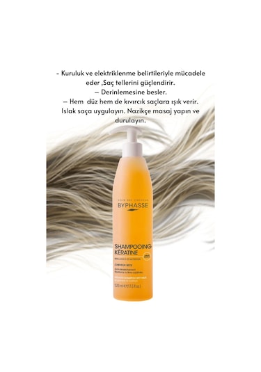 Keratin Şampuan Kuru Saçlar Yüksek Koruyucu 520 Ml