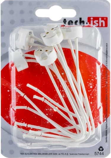 Tek-iş Iğne Bacak Ampul Duyu G4 Duy 5 Adet Düz