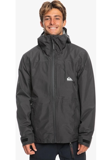 Quiksilver Over Cast Gore Tex Jk Erkek Mont-27815-Koyu Gri