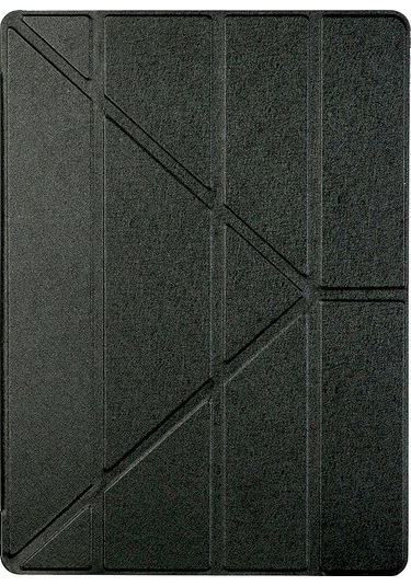 iPad Uyumlu Pro 12,9 İnç Dört Katlı İpek Dokulu Origami Standlı Akıllı Deri Kılıf