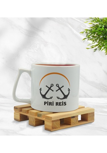 Bk Gift Kişiye Özel Tekne Marin Ve Denizcilik Tasarımlı Middle Kupa-2, Arkadaşa Hediye Kobitmeyencom33420 Bk Gift