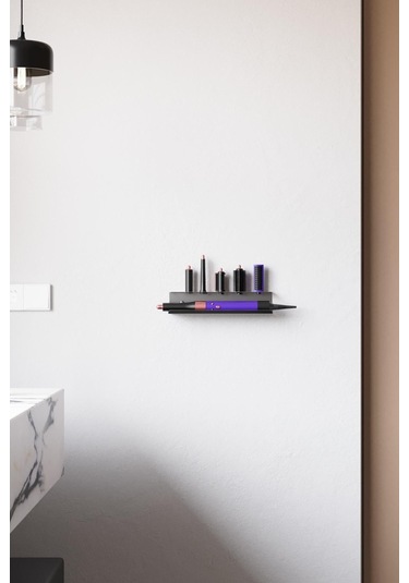 Zift Unique Dyson Airwrap-multistyler Uyumlu Aksesuar Standı Paslanmaz Çelik,vida&bant Çift Montaj Seçeneği Raf. Diğer