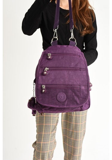 Ultra Hafif Kadın Sırt Ve El Çantası Mor Model: 571-5a - Mor