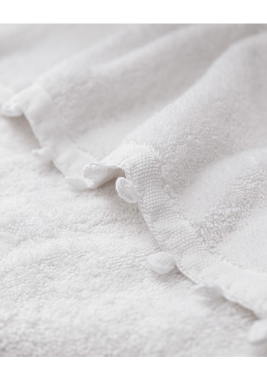 Melly Kroşeli %100 Pamuk 2'li El Havlusu - Beyaz - 30x40 Cm 8684427204535 Beyaz