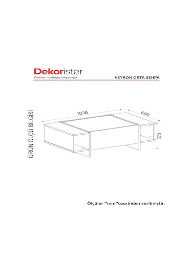 Dekorister Exclusive Veyron Orta Sehpa Rebab-Mermer