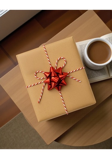 Hediye Paketleme Seti, 12 Adet Metalik Rafya- Twine Baker & Jüt İp - 20m, 1 Adet Bant Ve Makinesi