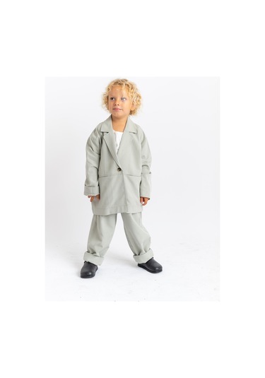 Oliventhekid Unisex Ceketli Takım Mint Mint Yeşili