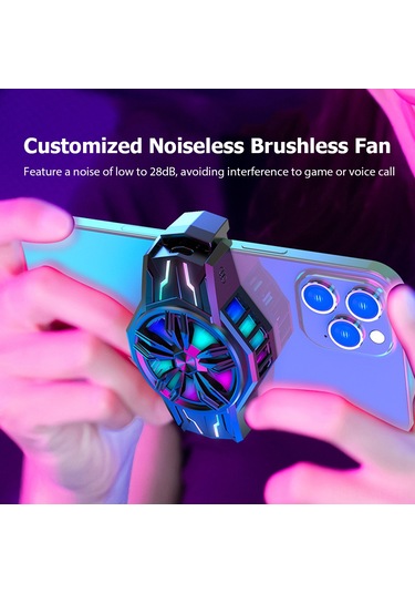 Mufunye S1-3030 Tipi C Usb Soğutucu, Akıllı Telefon Soğutma Aparatı, Hızlı Soğuma, Sessiz Çalışma, Oyun Ve Film İçin, Uzay Gümüşü