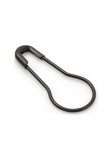 24 Adet 22 Mm Armut Siyah Çengelli İğne