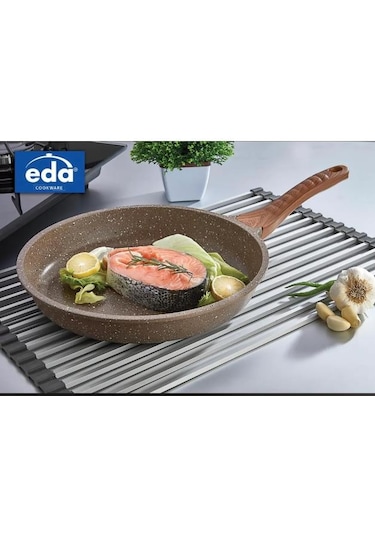 Eda Zk 205 Focus Döküm Granit 26 Cm Tava Kahverengi
