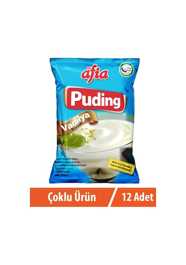 Afia Vanilyalı Puding 12 x 125 G