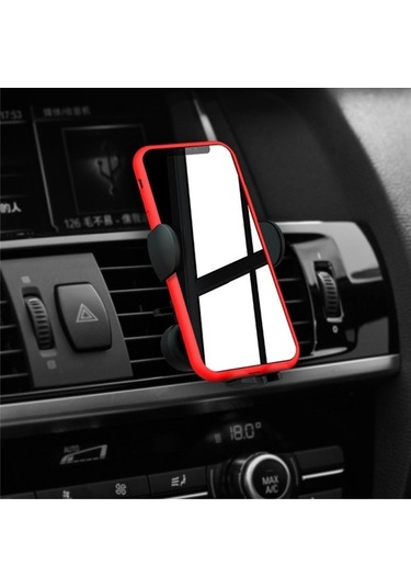 Wisdomselect Qi 15w Otomatik Sıkma Araç Telefonu Tutucu Kablosuz Şarj-zarif Gri Hava Çıkışlı Kablosuz Olmayan Şarj Siyah Vantuzlu Yok Uc495f