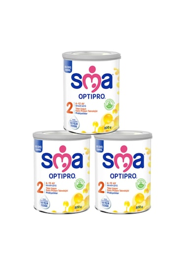 SMA Optipro 2 Probiyotik Devam Sütü 800 gr 3 Adet