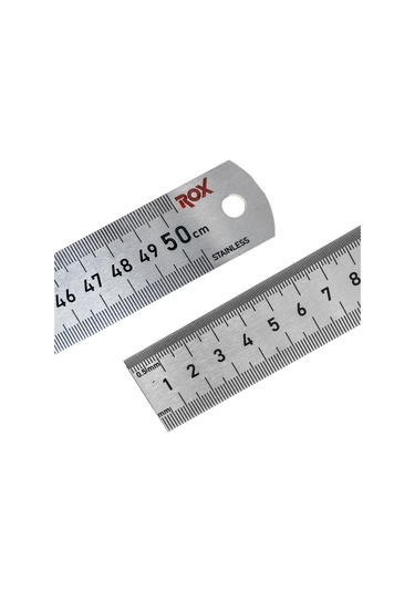 Rox 0200 Çift Taraflı Çelik Cetvel 500 Mm