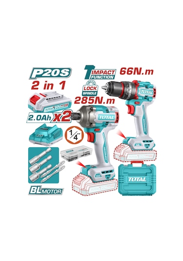 Total TCKLI20277E Darbeli Matkap