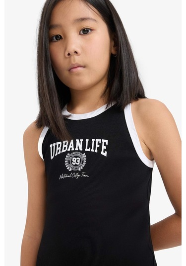 DeFacto Kız Çocuk Baskılı Fitilli Kaşkorse Kolsuz Yazlık Elbise B4491A825SMBK27 DeFacto Kız Çocuk Baskılı Fitilli Kaşkorse Kolsuz Yazlık Elbise B4491A825SMBK27