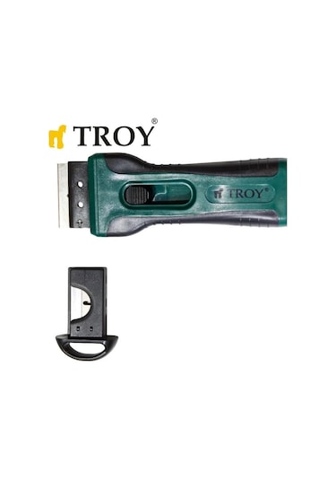 Troy 21607 Plastik Kazıma Bıçağı, 4 Yedek Bıçaklı