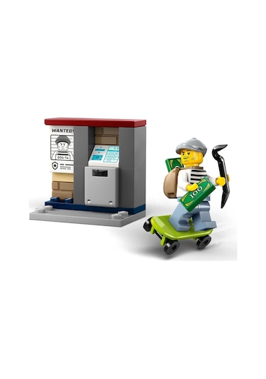 LEGO® City Polis Motosikleti Takibi 60455 - 4 Yaş ve Üzeri Çocuklar için Yaratıcı Oyuncak Yapım Seti (65 Parça)