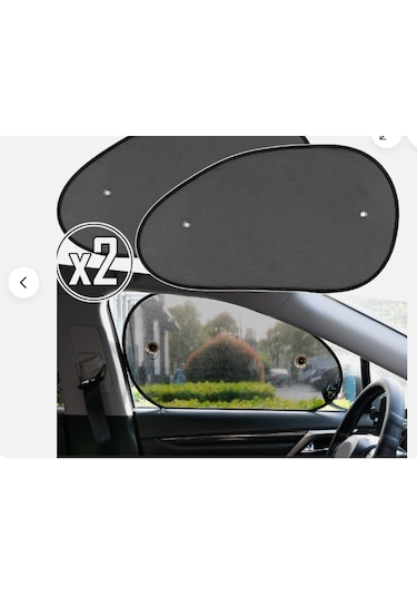 Araç Arka Yan Cam Güneşlik Vantuzlu Oto Perde Seti Araç Perdesi