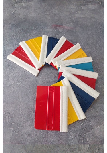 Keçeli Ragle 12 Adet Folyo & Cam Filmi Yapıştırma Aparatı