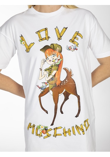 Moschino MOSCHINO Kadın Elbise M75C2368 Beyaz