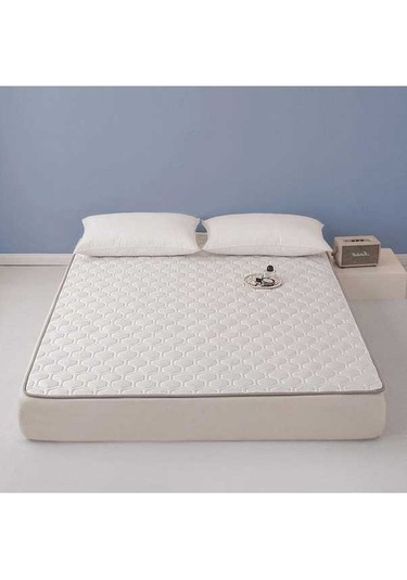 Novahub Beyaz 2023 Yeni Makine Yıkanabilir Ince Yatak, 150x200cm, Dört Mevsim Tek Yatakhane Kaymaz Battaniye Beyaz