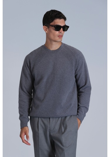 Lufian Moon Erkek Kazak Gri Gri 112090128100150 Gri