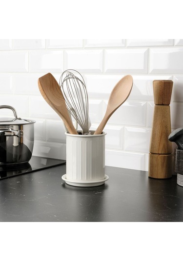 Çatal Bıçaklık, Bej, 13 Cm Abanoz