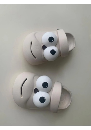 Twingo Çocuk Pörtlek Göz Sevimli Terlik Ekru